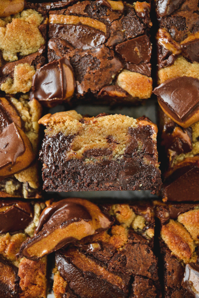 Decadent Peanut Butter Cup Brookies: Sweet Fusion Indulgence